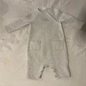 Kith Light Gray Kids Bodysuit with Pockets
